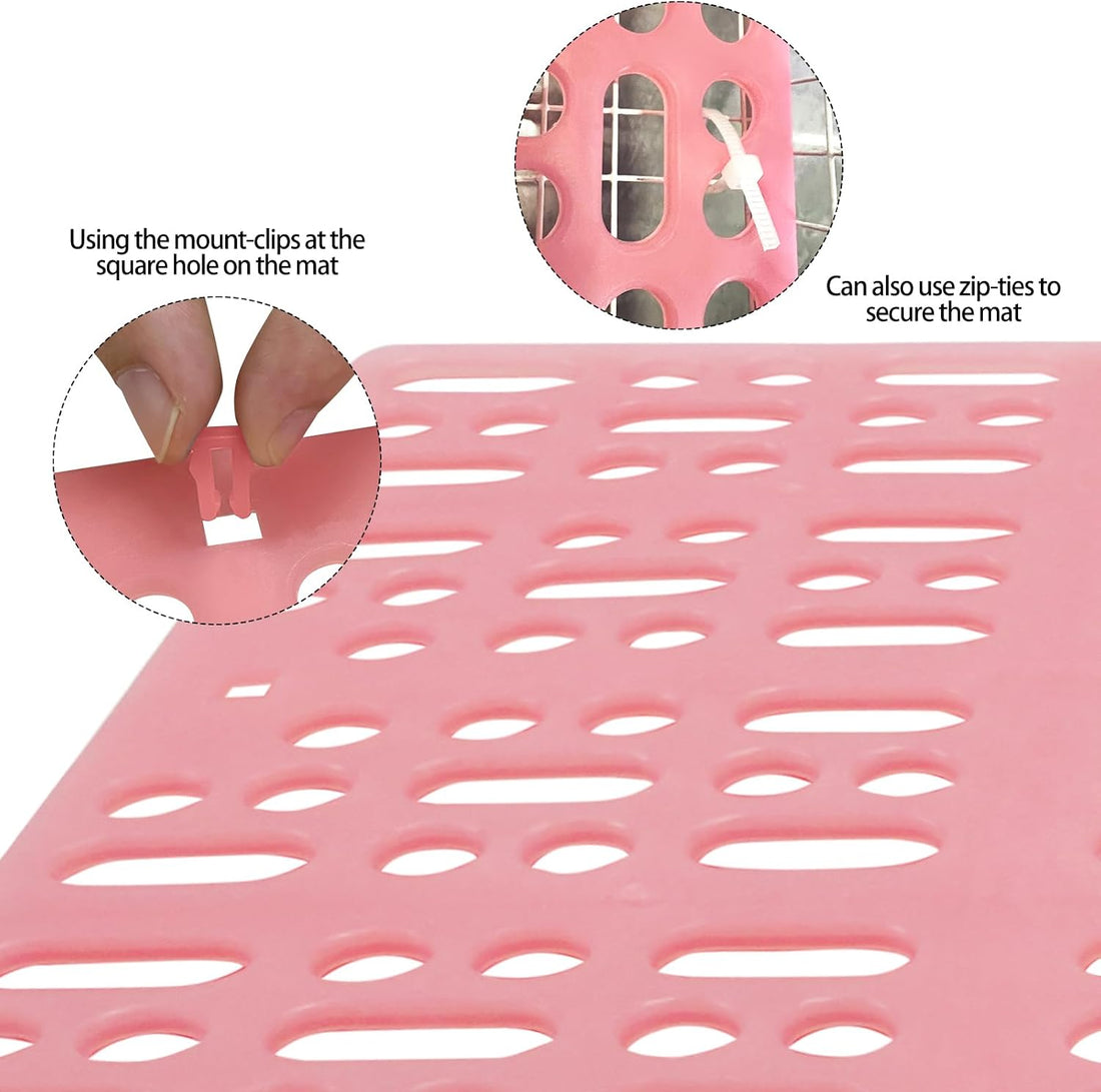 18 Pack Plastic Rabbit Cage Mat