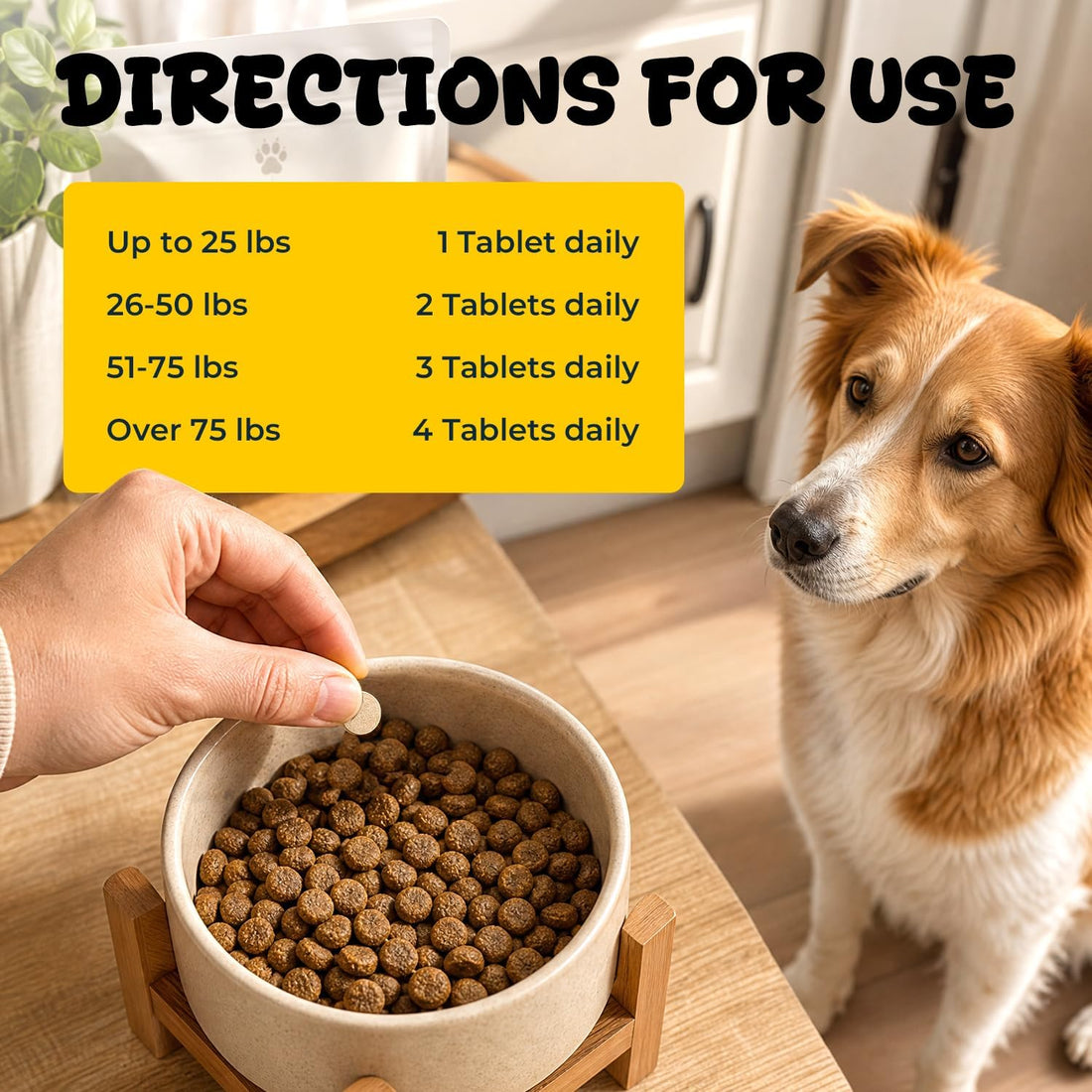 Taurine for Dogs, Heart Function & Energy Support, L-Carnitine Tablets