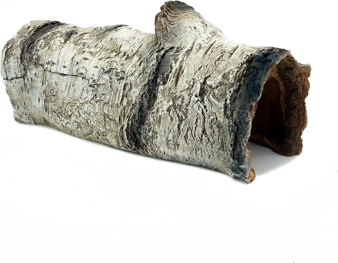 JIHAQUA Aquarium Resin Bark Terrarium Decor, Lizard