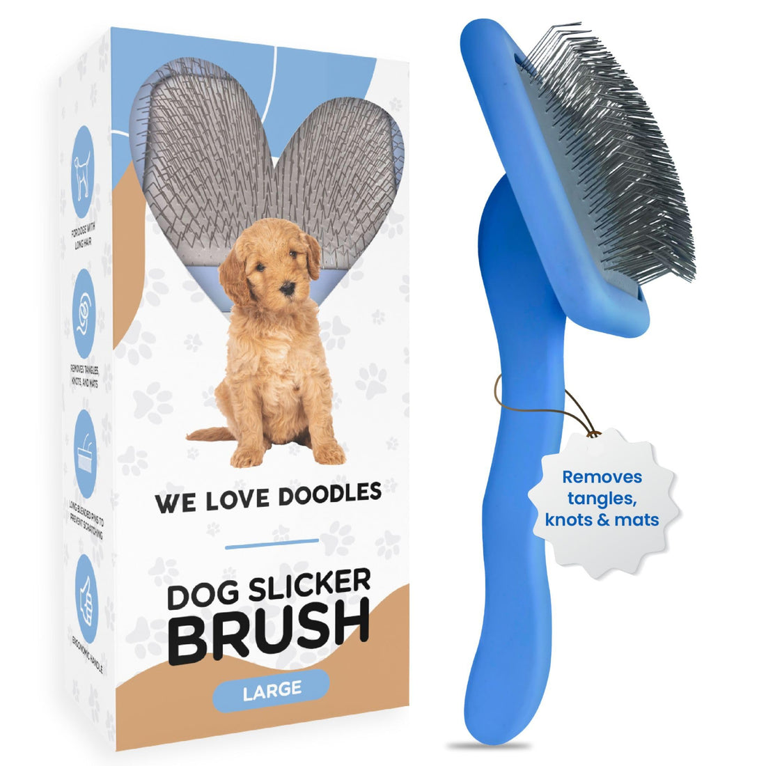 Slicker Brush for Dogs, Dog Grooming Supplies