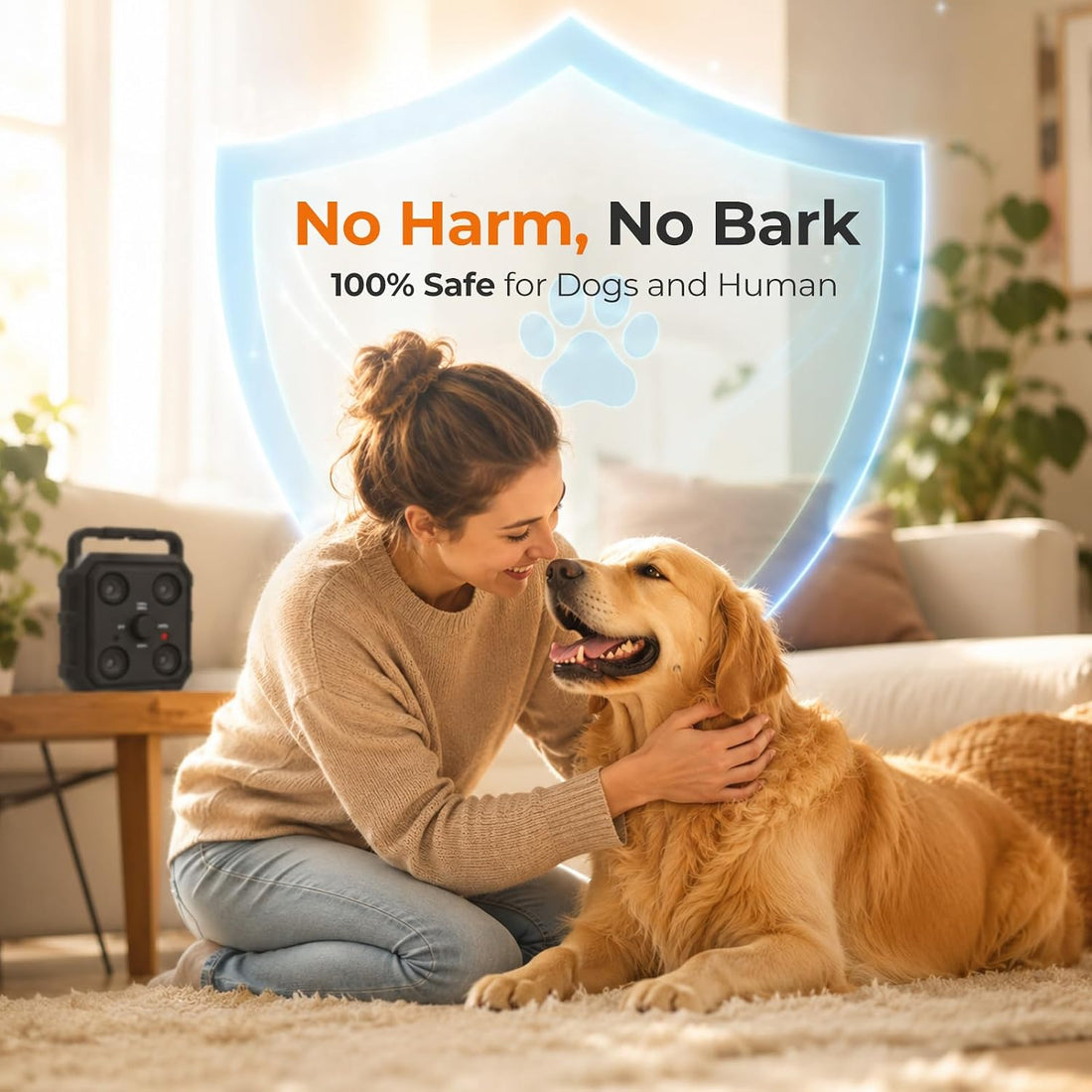 Anti Barking Device for Dogs, 4X Ultrasonic Dog Bark Deterrent Device