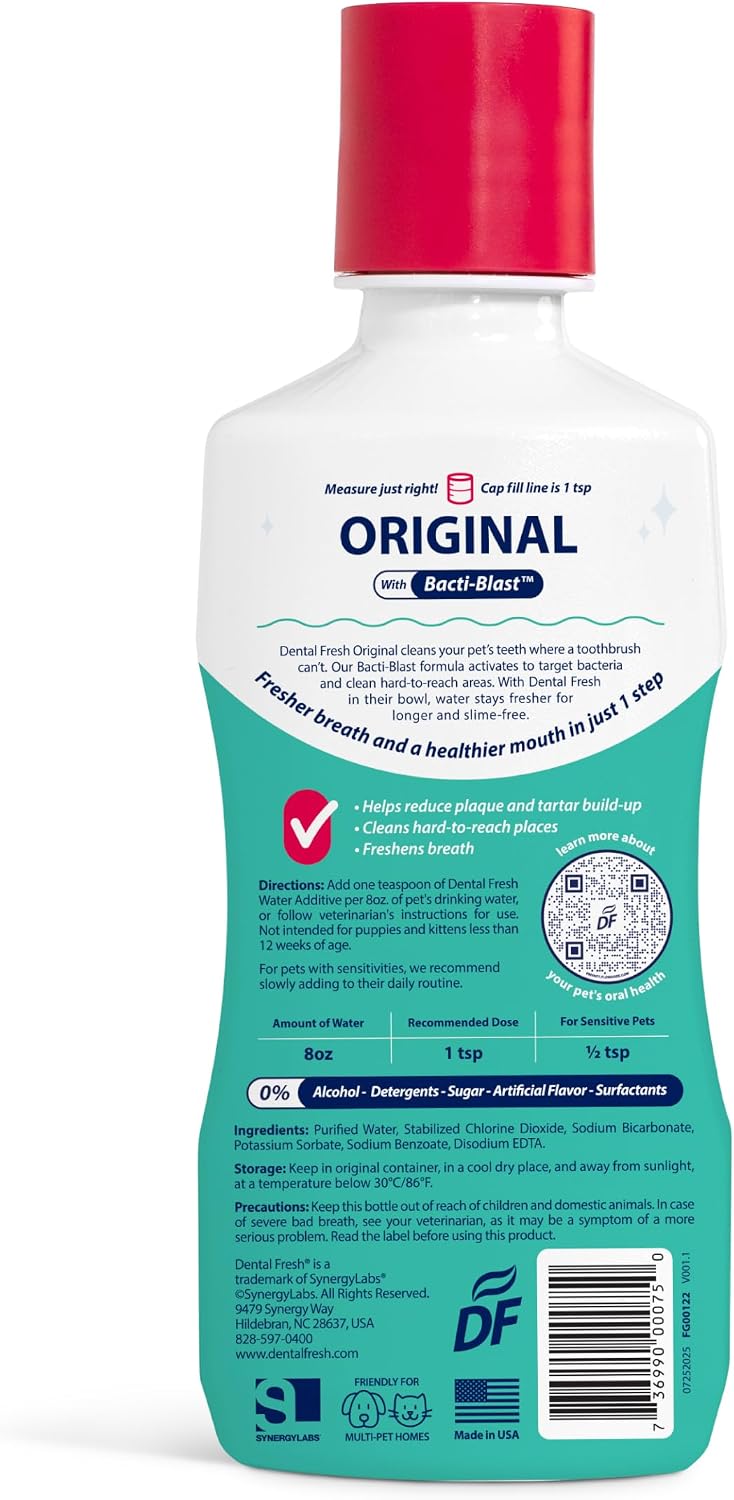 Dental Fresh Water Additive for Dogs and Cats