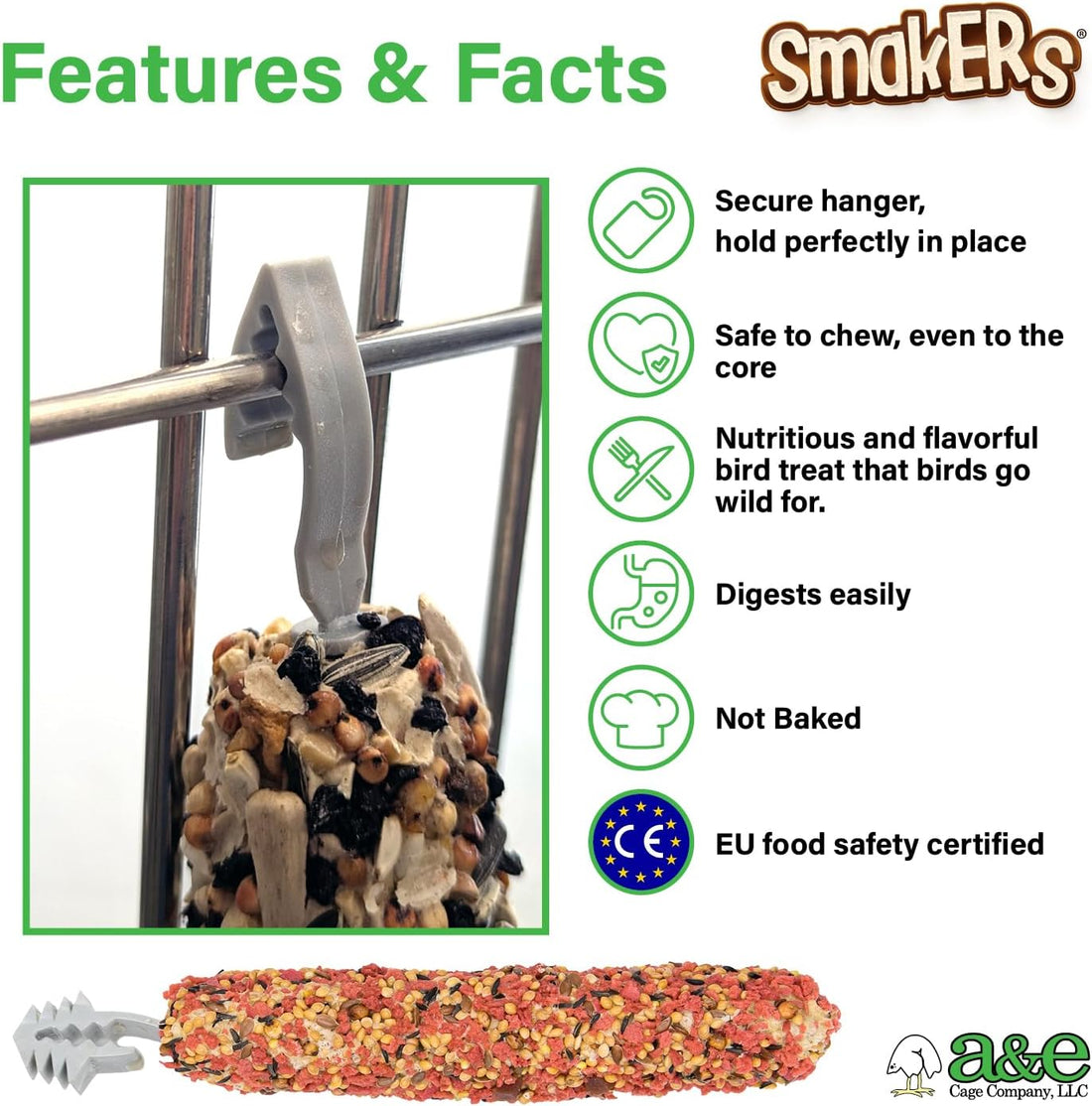 Vitapol Smakers Strawberry Treat Sticks for Parakeets & Budgies