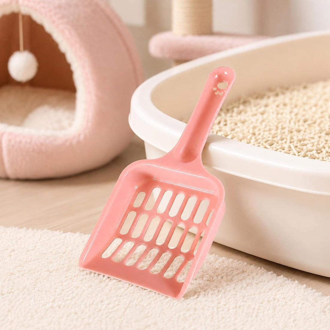 Pink Litter Box Scoop, Cat Litter Scoop, Cat Poop Scooper