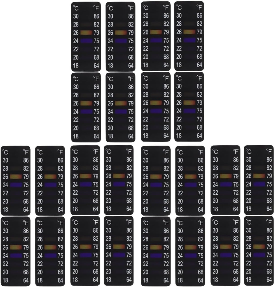 PRETYZOOM Fermentation Thermometer Strips Pet 8pcs