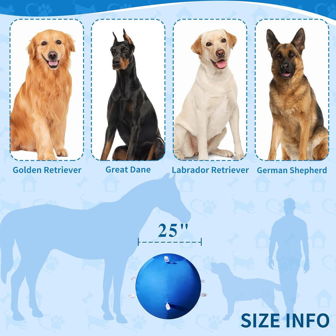 Zipperless Herding Ball Cover for Dogs & Horses 25 30 40 Inch