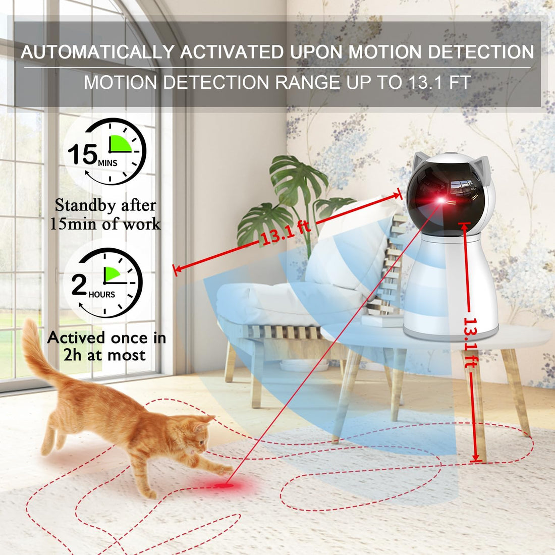 YVE LIFE Cat Toys Laser for Indoor Cats,The 4th Generation Real
