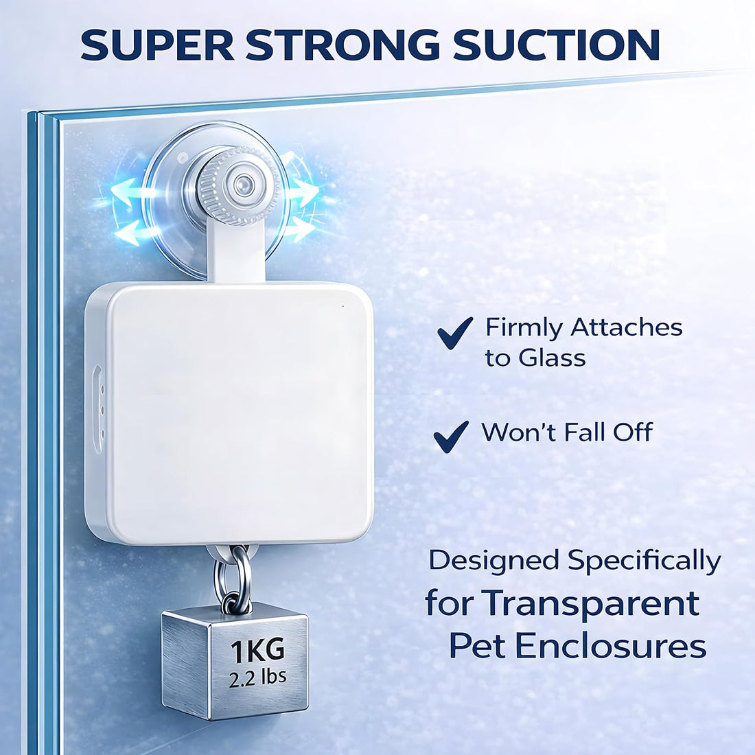Suction Cup Reptile Thermometer Hygrometer,Large Screen °F/°C
