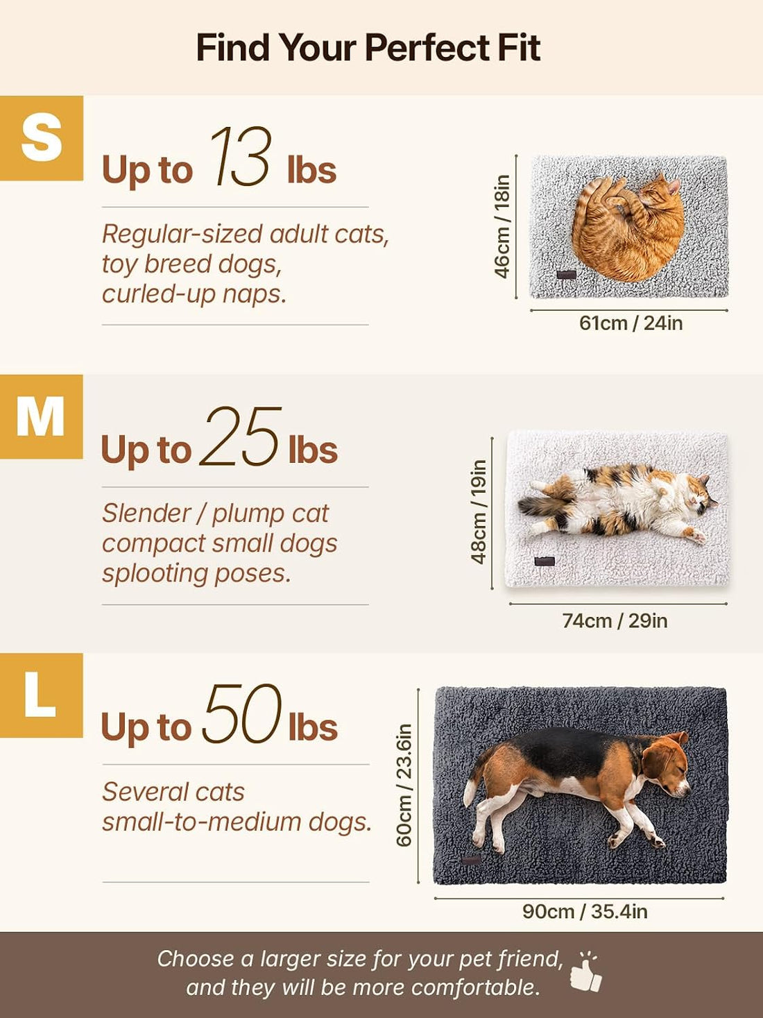 Mora Pets Self Warming Cat Beds for Large Cats Self Heating Dog Mat