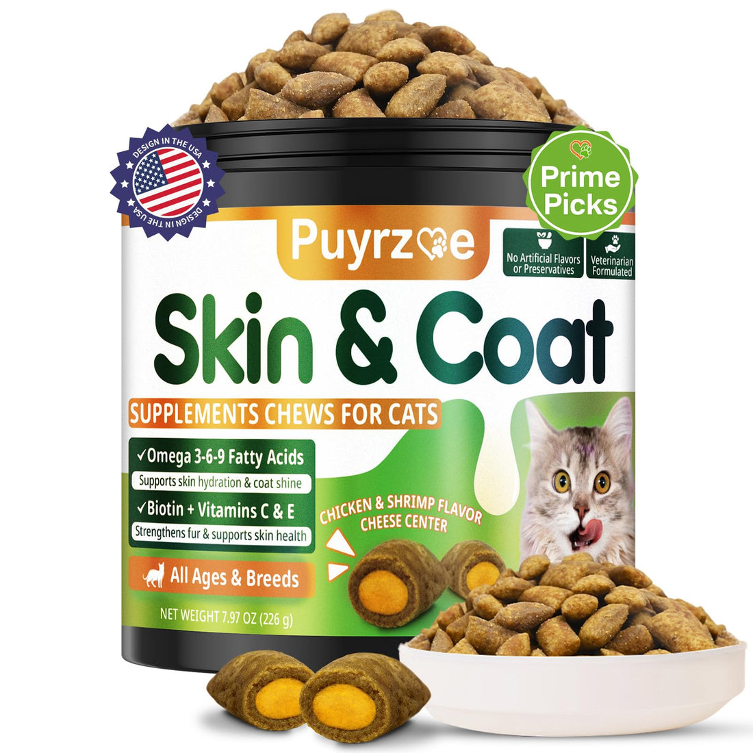 Puyrzoe Cat Skin and Coat Health