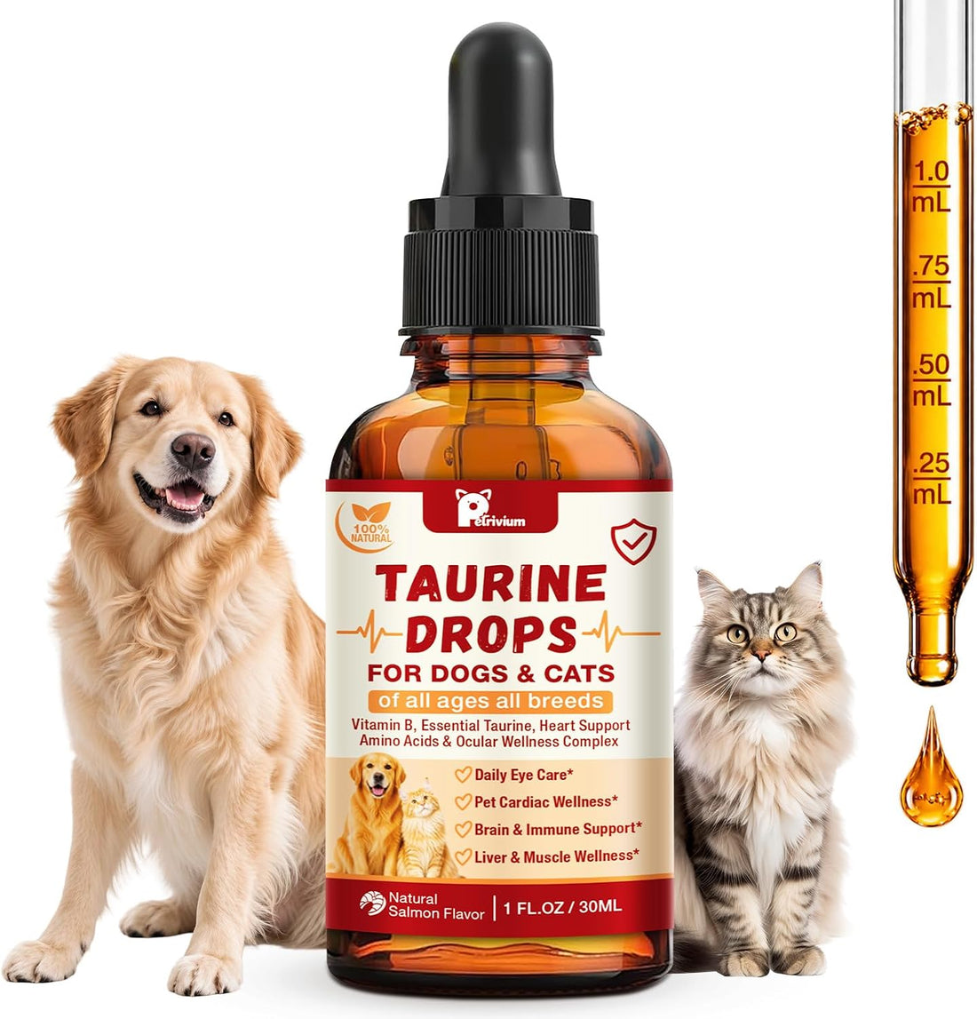 Taurine for Dogs & Cats Supports Healthy Vision, Heart, Immune System
