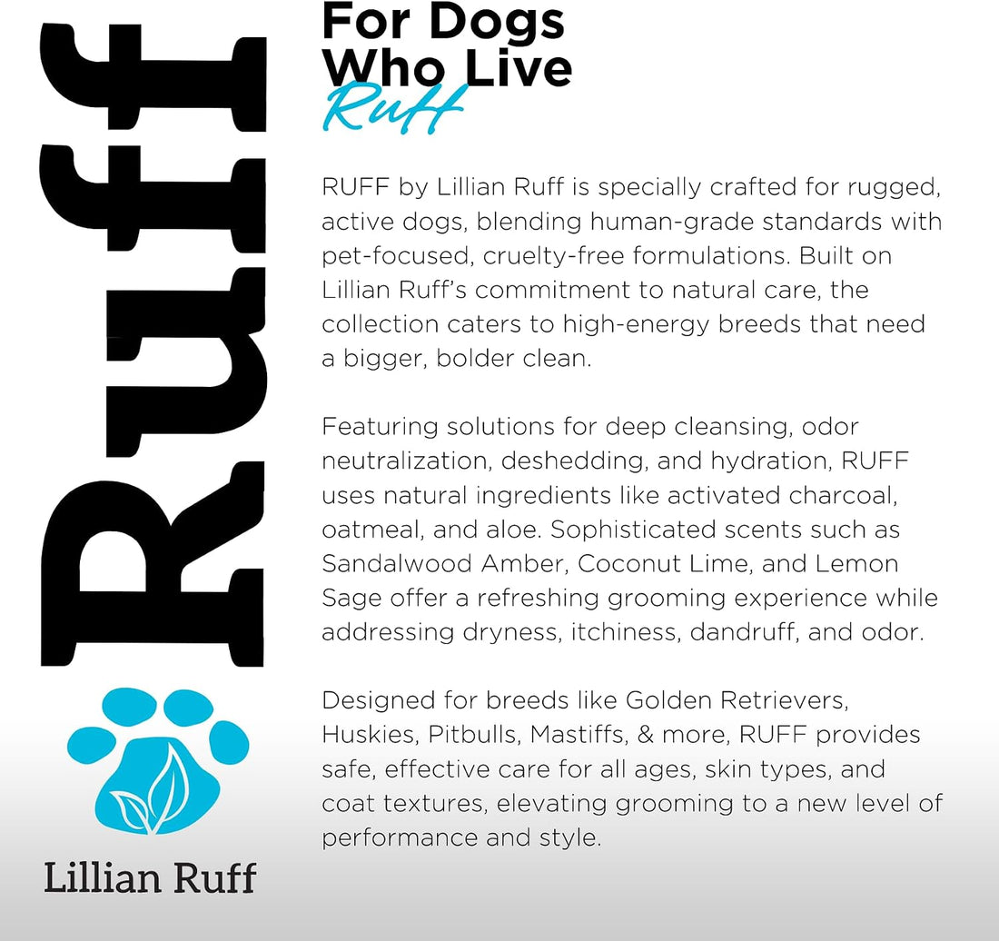 Ruff by Lillian Ruff Sandalwood Coconut Oatmeal Conditioner for Dogs