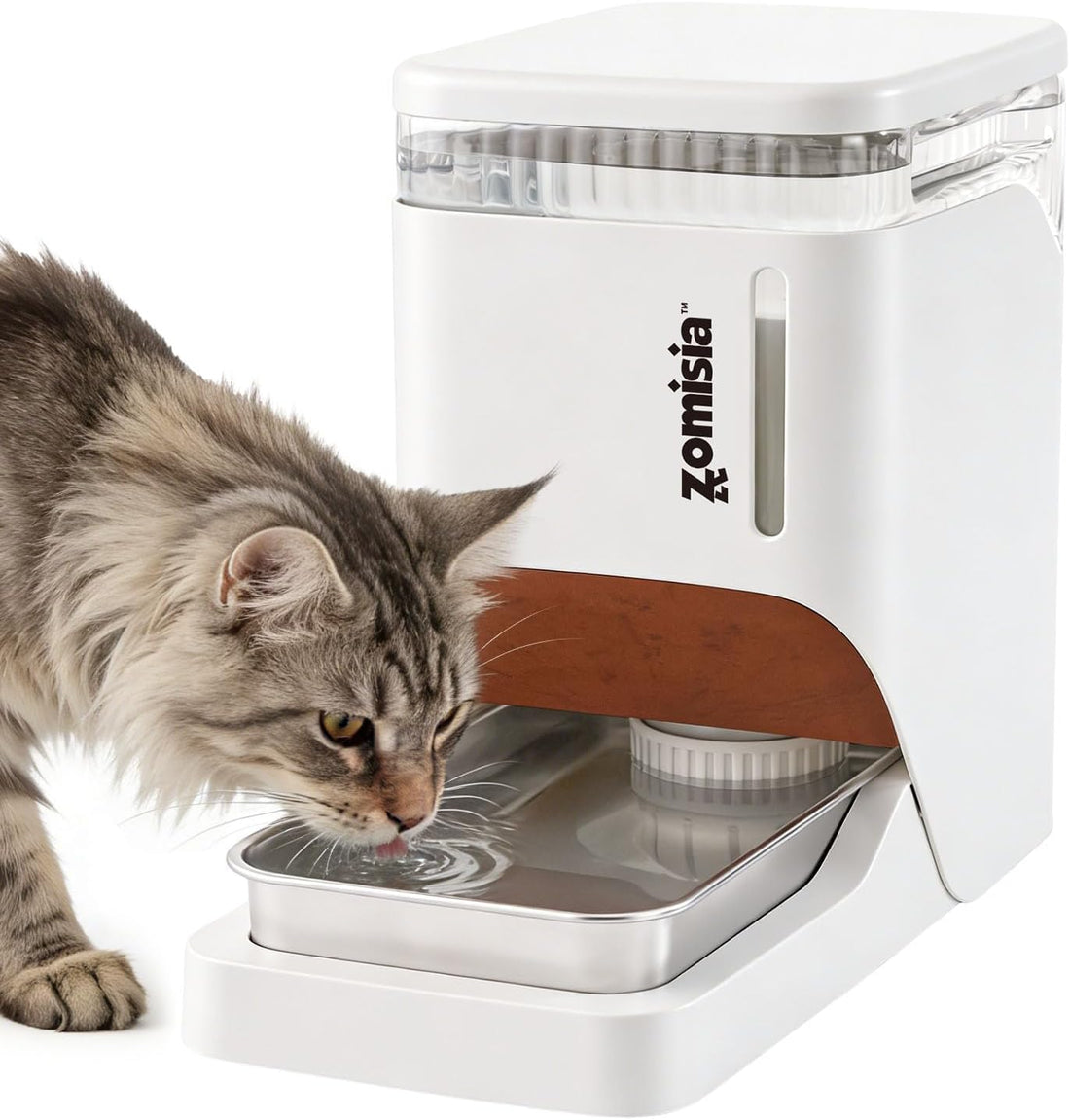 ZOMISIA 2.1 Gallon Gravity Dog Water Dispenser with Stainless Steel