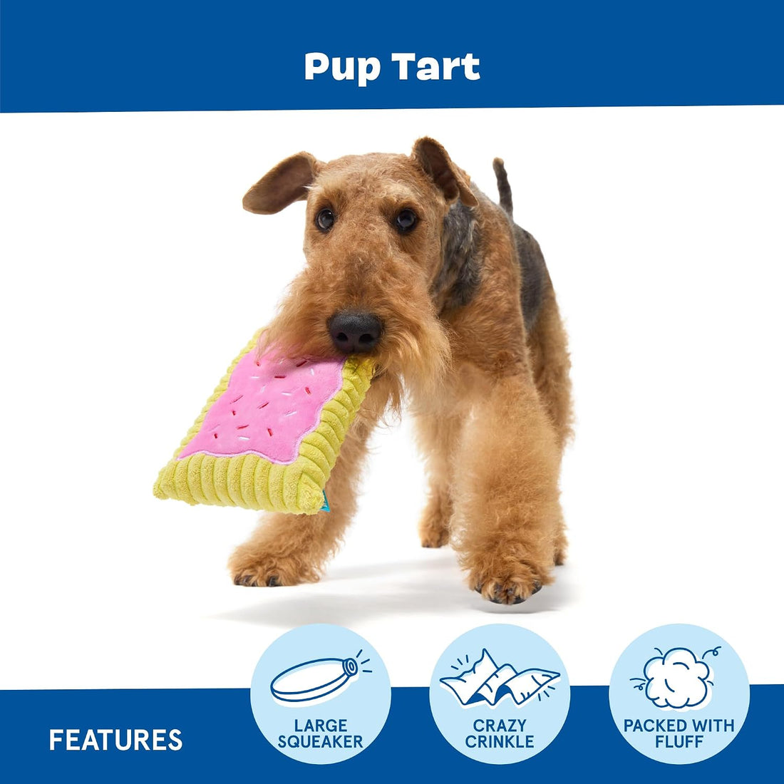 BarkBox Toaster Poodle Dog Toy - for Dogs