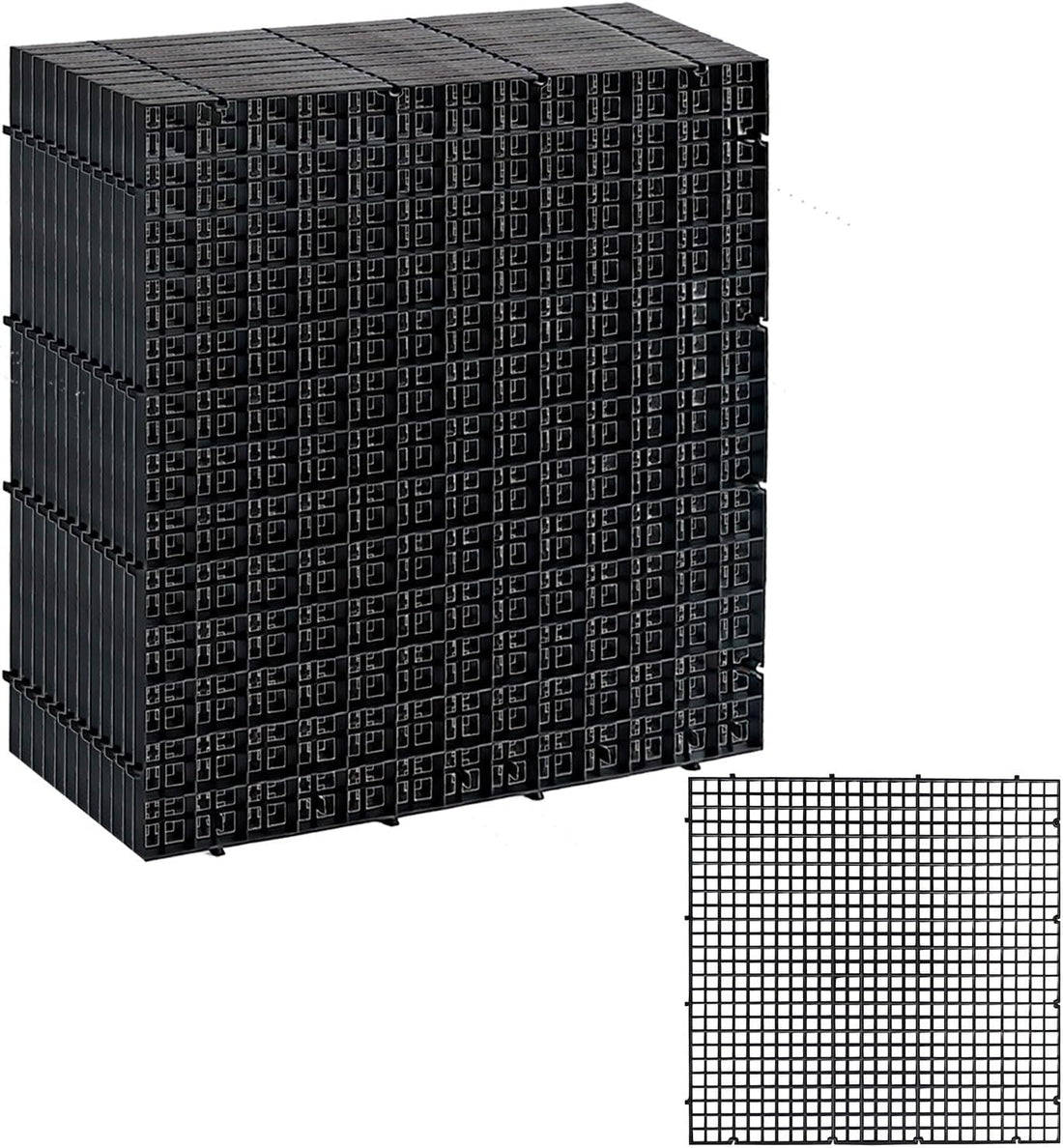12 Pack Fish Tank Divider Egg Crate Grid, 11.8x11.8 Inch Plastic Grid