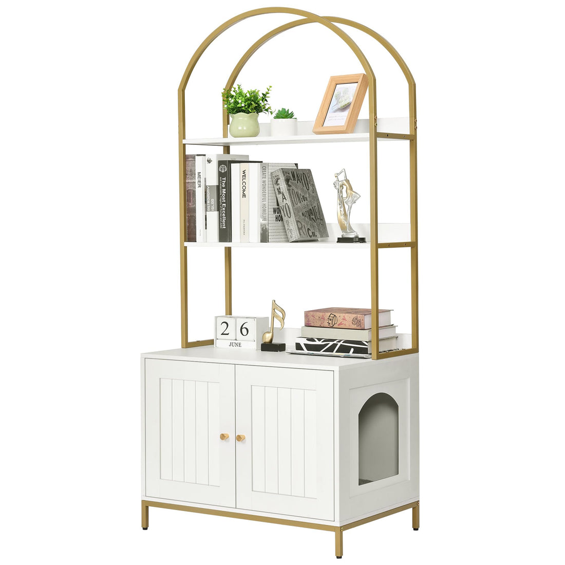 Homhedy Cat Litter Box Enclosure