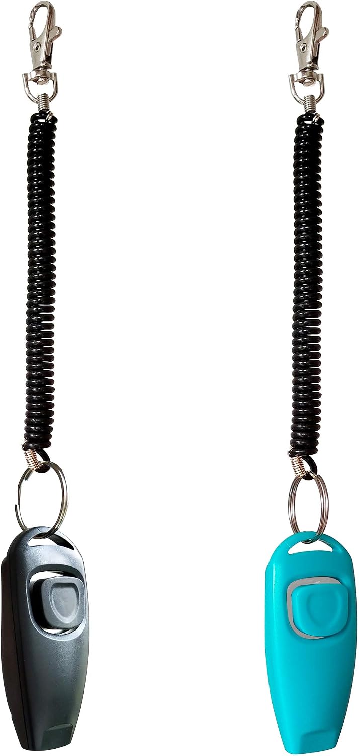 Pet Training Clicker Whistle with Wrist Strap - Dog Training Clickers