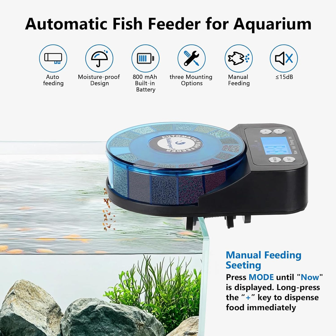 fishkeeper Automatic Fish Feeder for Aquarium