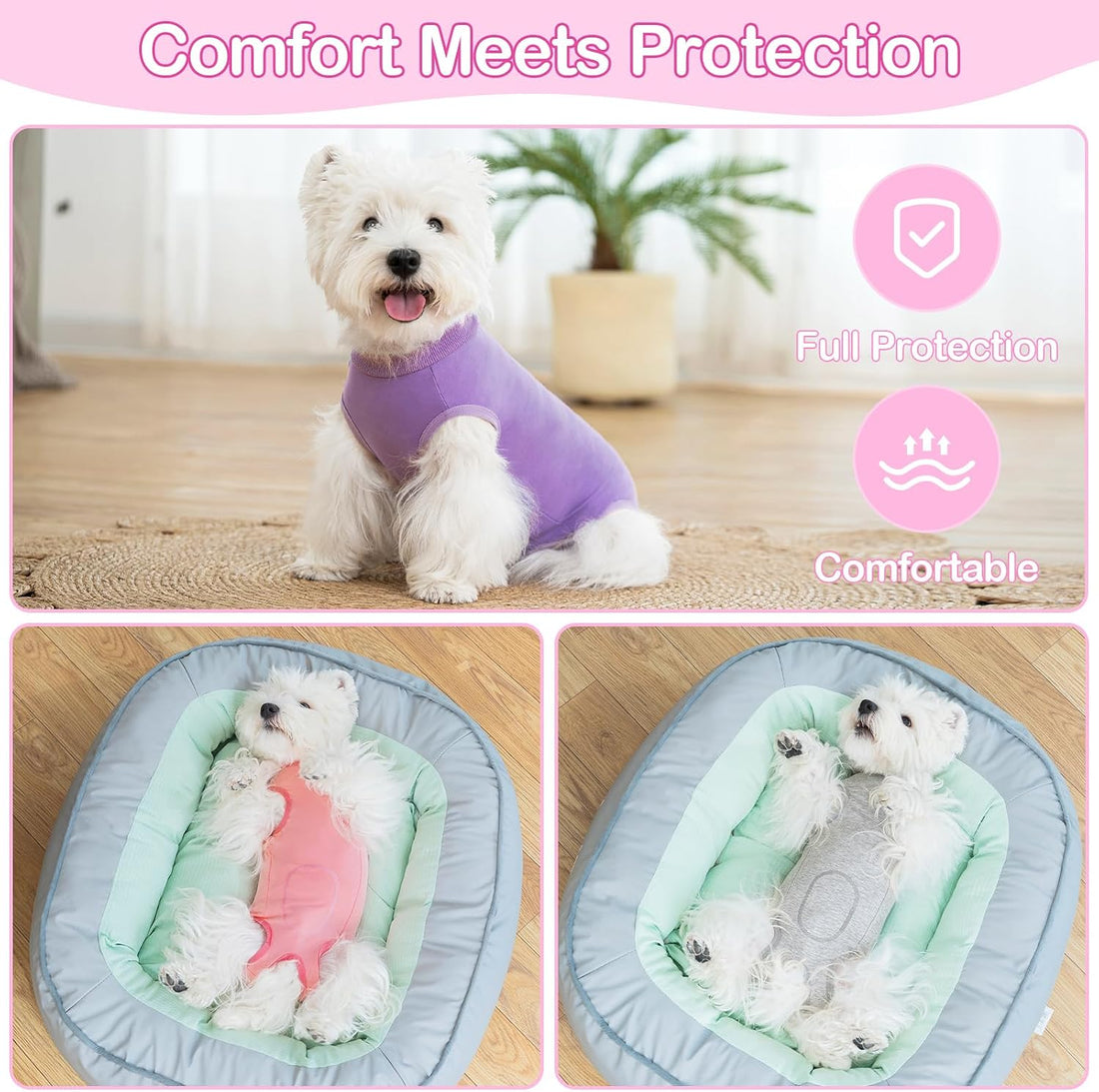Coppthinktu Dog Recovery Suit for Dogs After Surgery Female