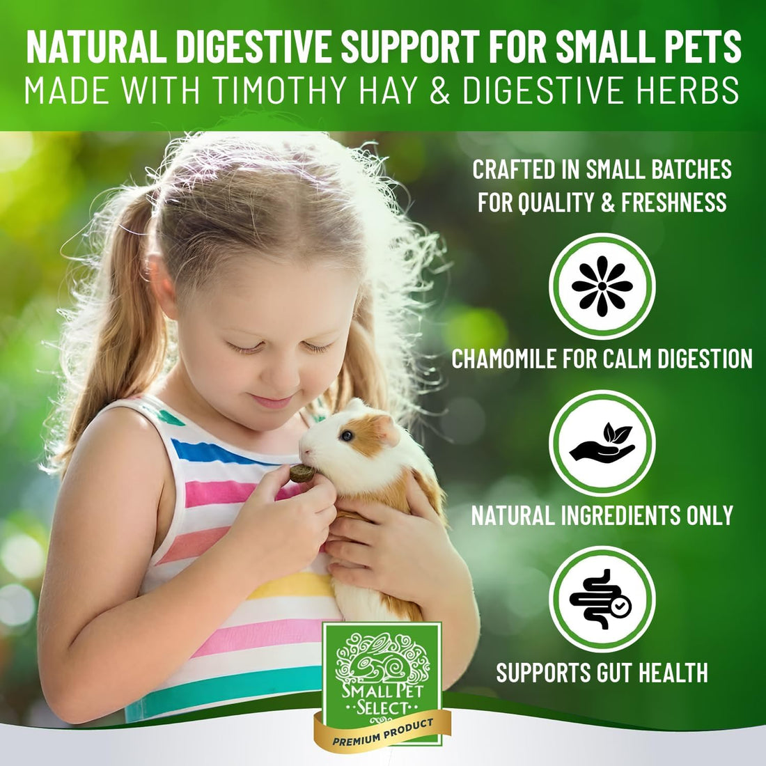 Small Pet Select Digestion Support Supplement for Rabbits, 4.2 oz