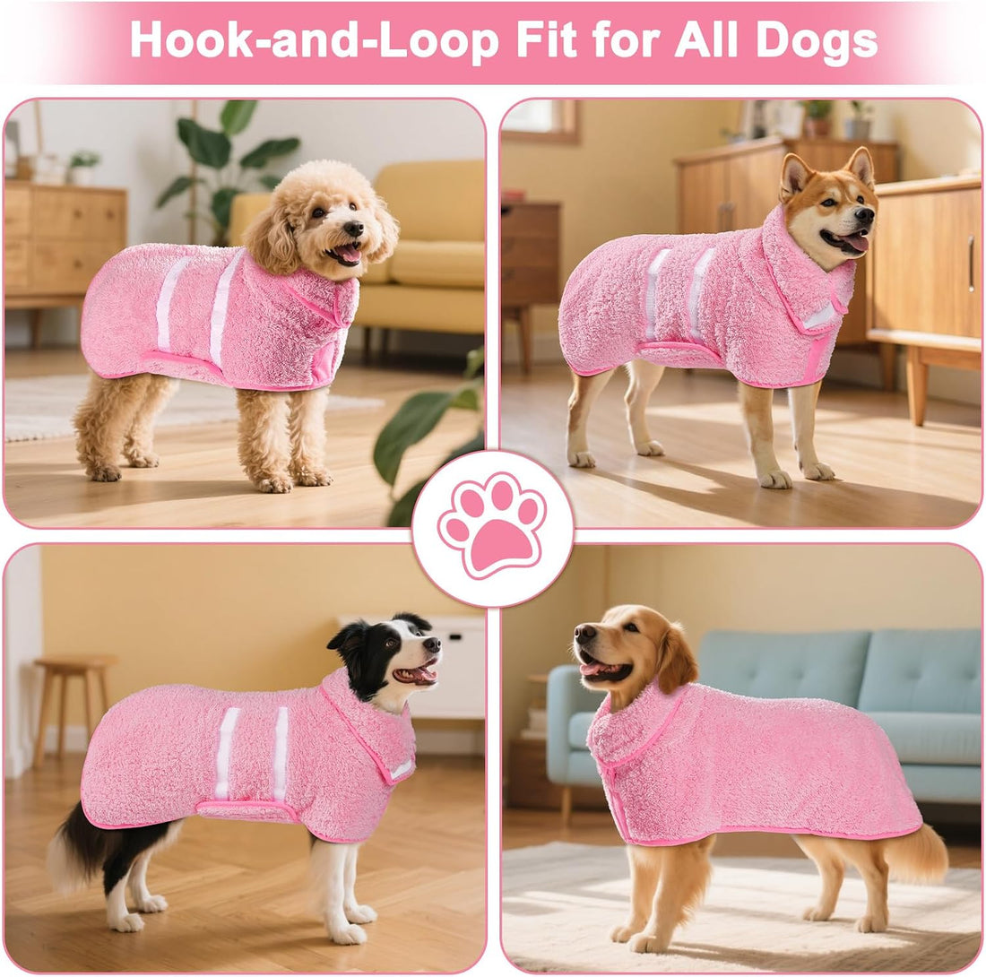 Unicorn Catcher Dog Bathrobe Super Absorbent Quick Drying Robe