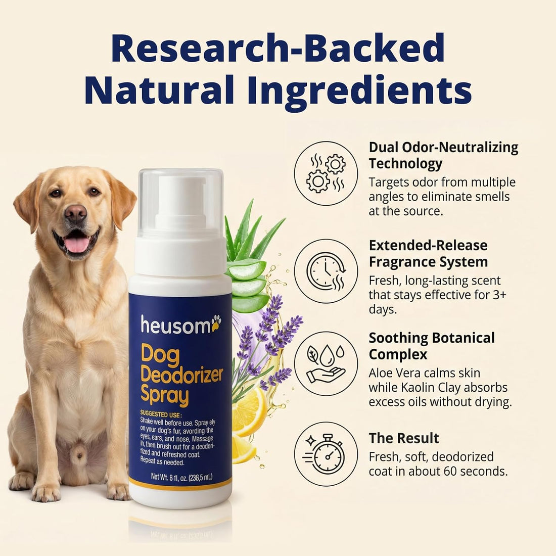Pet Deodorizer Spray for Odor Control