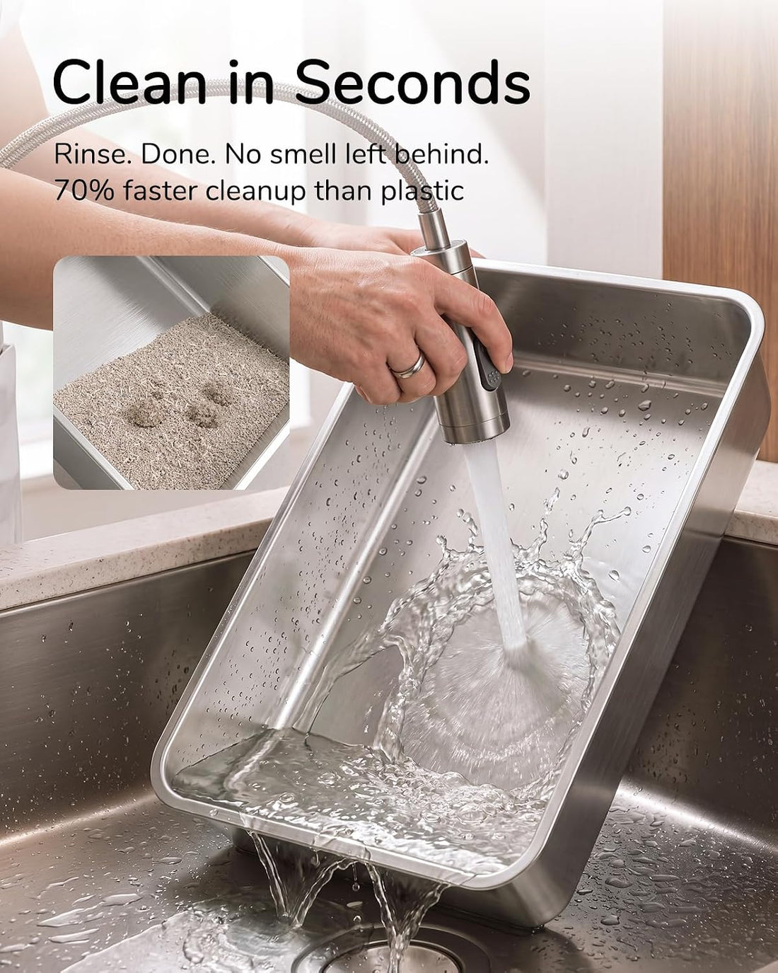 XL Cat Litter Box: High-Sided Anti-Urine Leakage for Big Cats