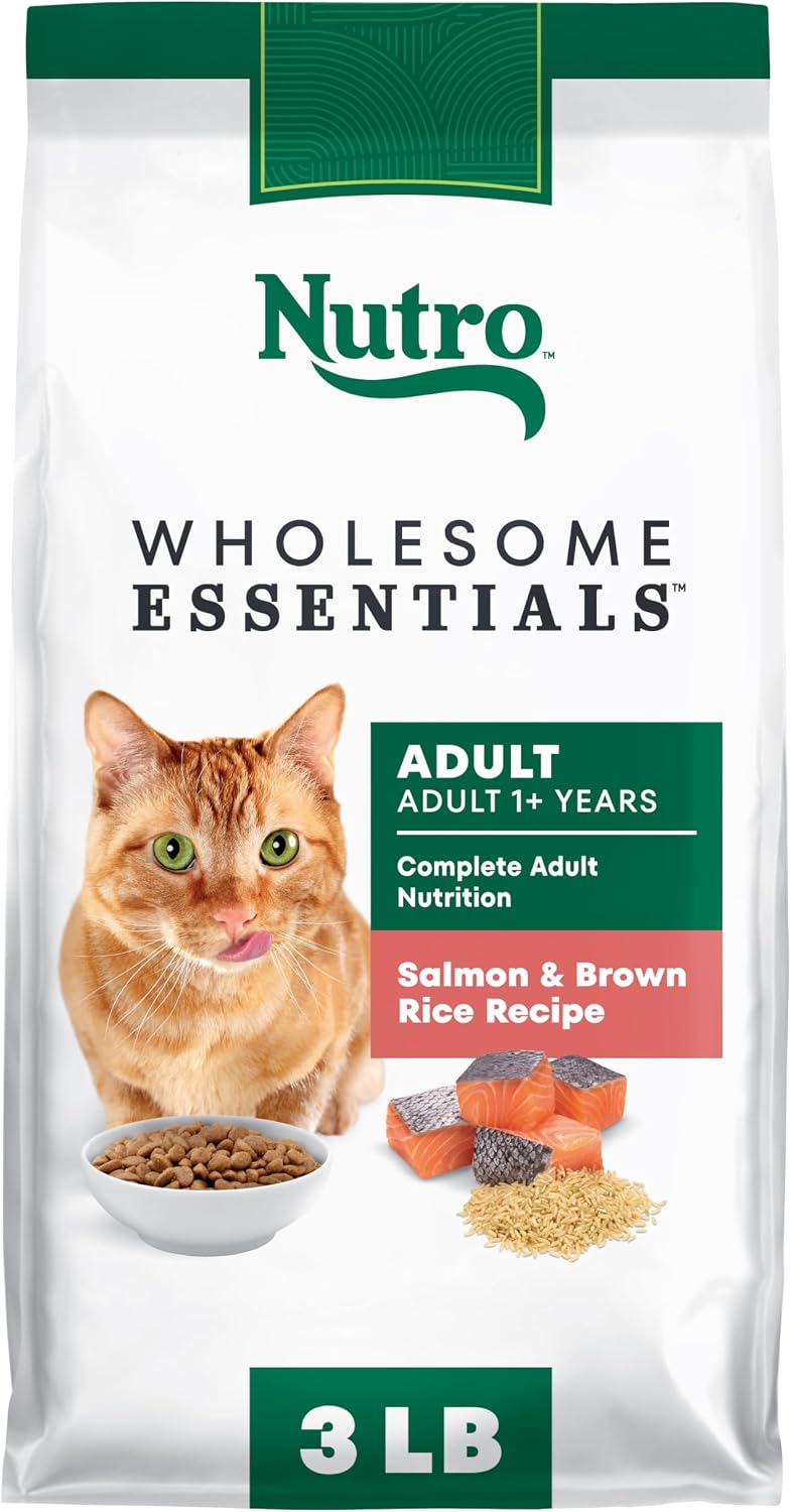 Nutro Wholesome Essentials Adult Dry Cat Food, Salmon & Brown Rice