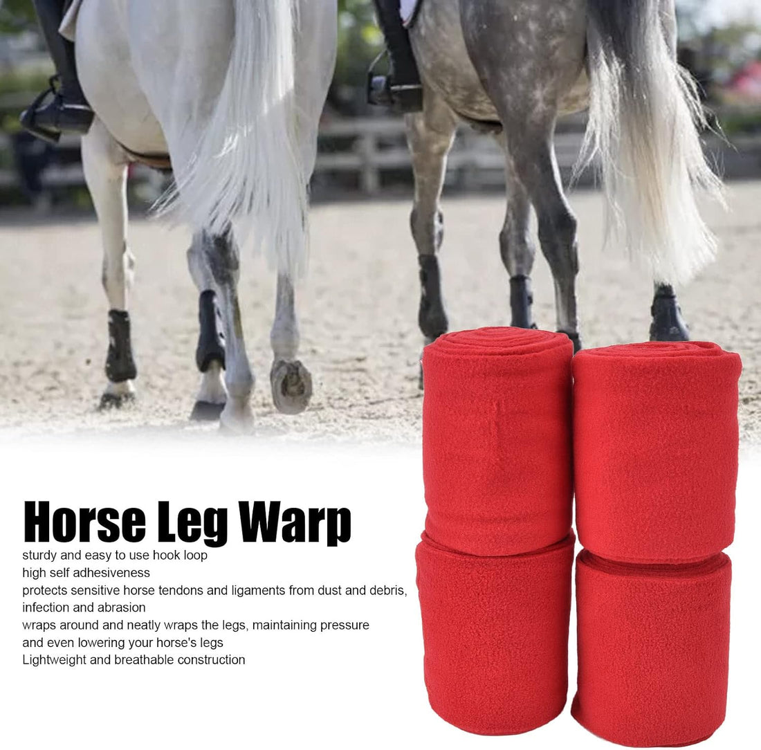 4Pcs Horse Leg Warp, Polyester Self Adhesive Breathable Wear