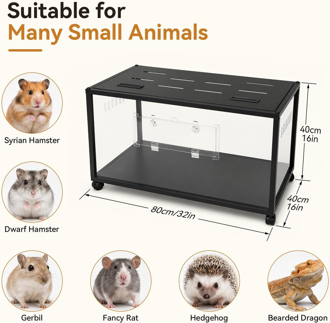 Large Acrylic Metal Hamster Cage 3.0