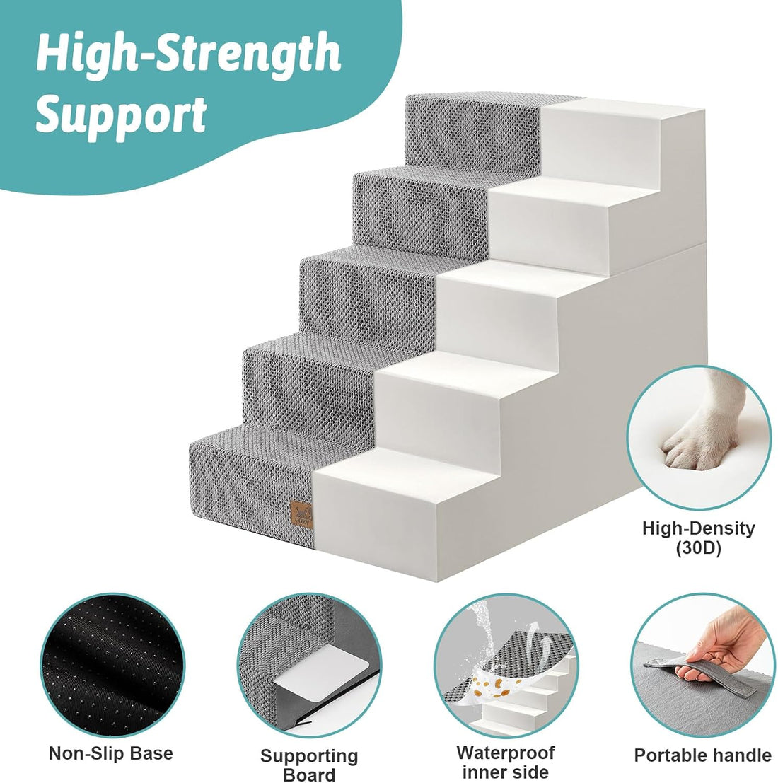 COZY KISS Dog Stairs for Small Dogs