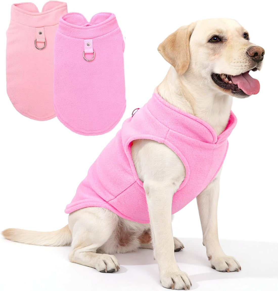 2 Pieces Fleece Dog Sweater Vest Winter Warm Dog Clothes for Small