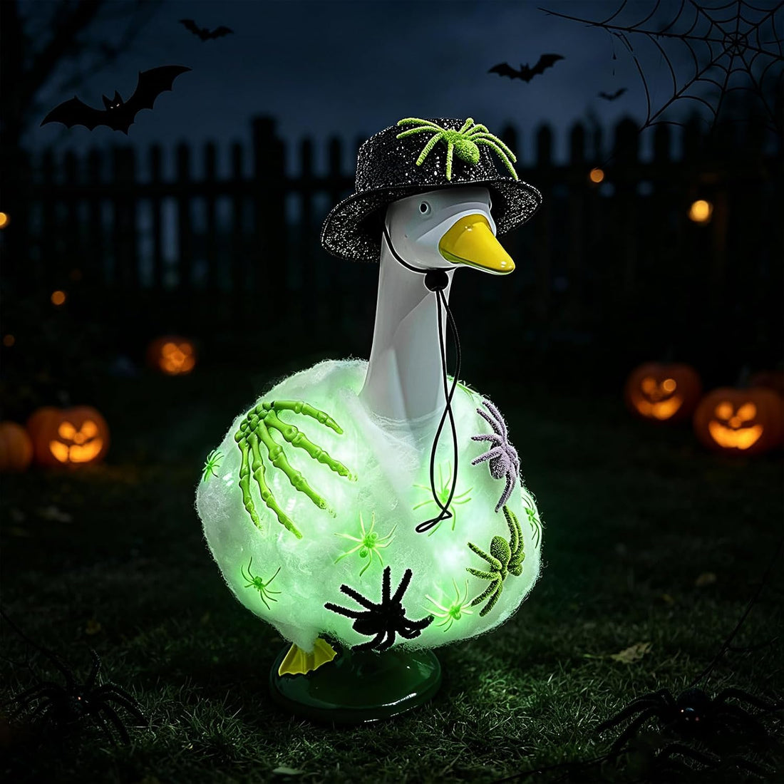 Chris.W Porch Goose Halloween Outfit Glow in the Dark Costume 17-23