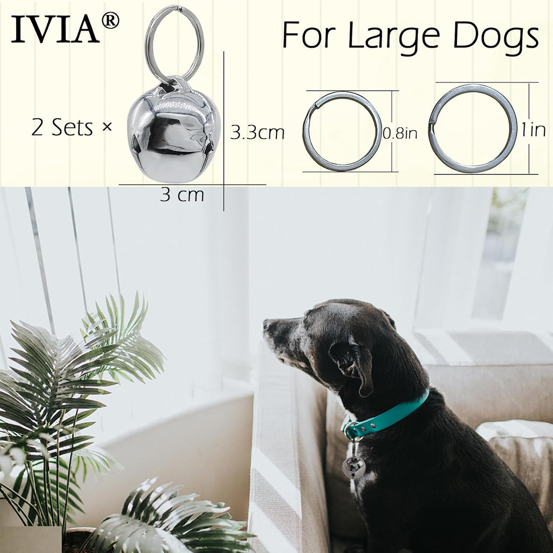 Large Dog Bells, Collar Loud Bells, Pet Tracker & Training