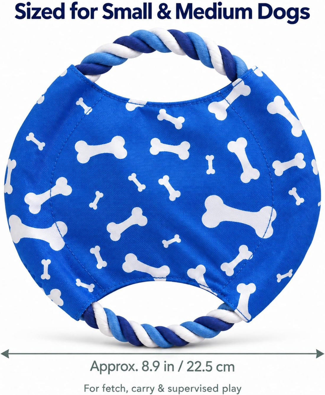 Dog Rope Flying Disc Toy with Squeaker