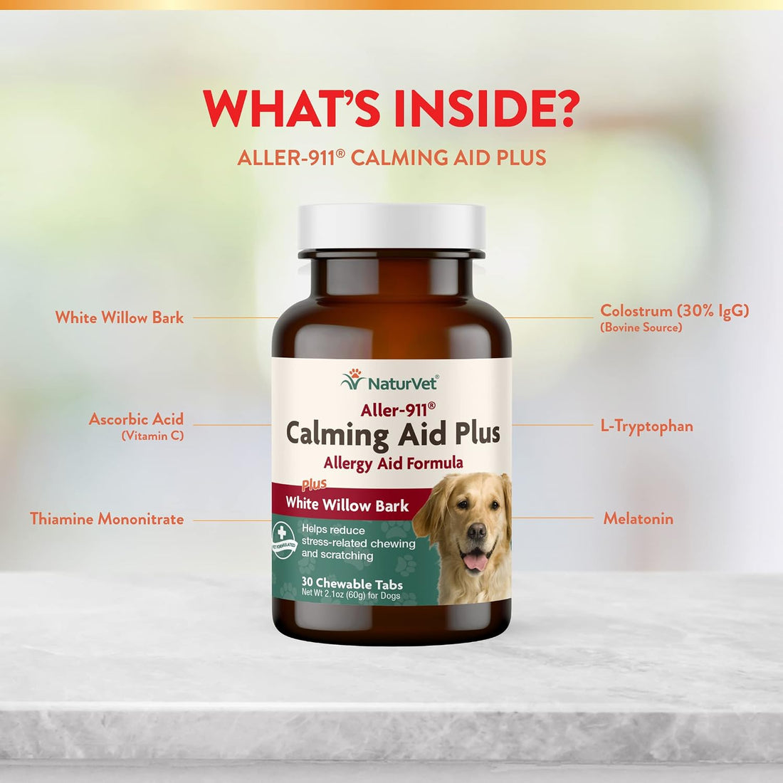 NaturVet Aller-911 Calming Aid & Allergy Aid Dog Supplement