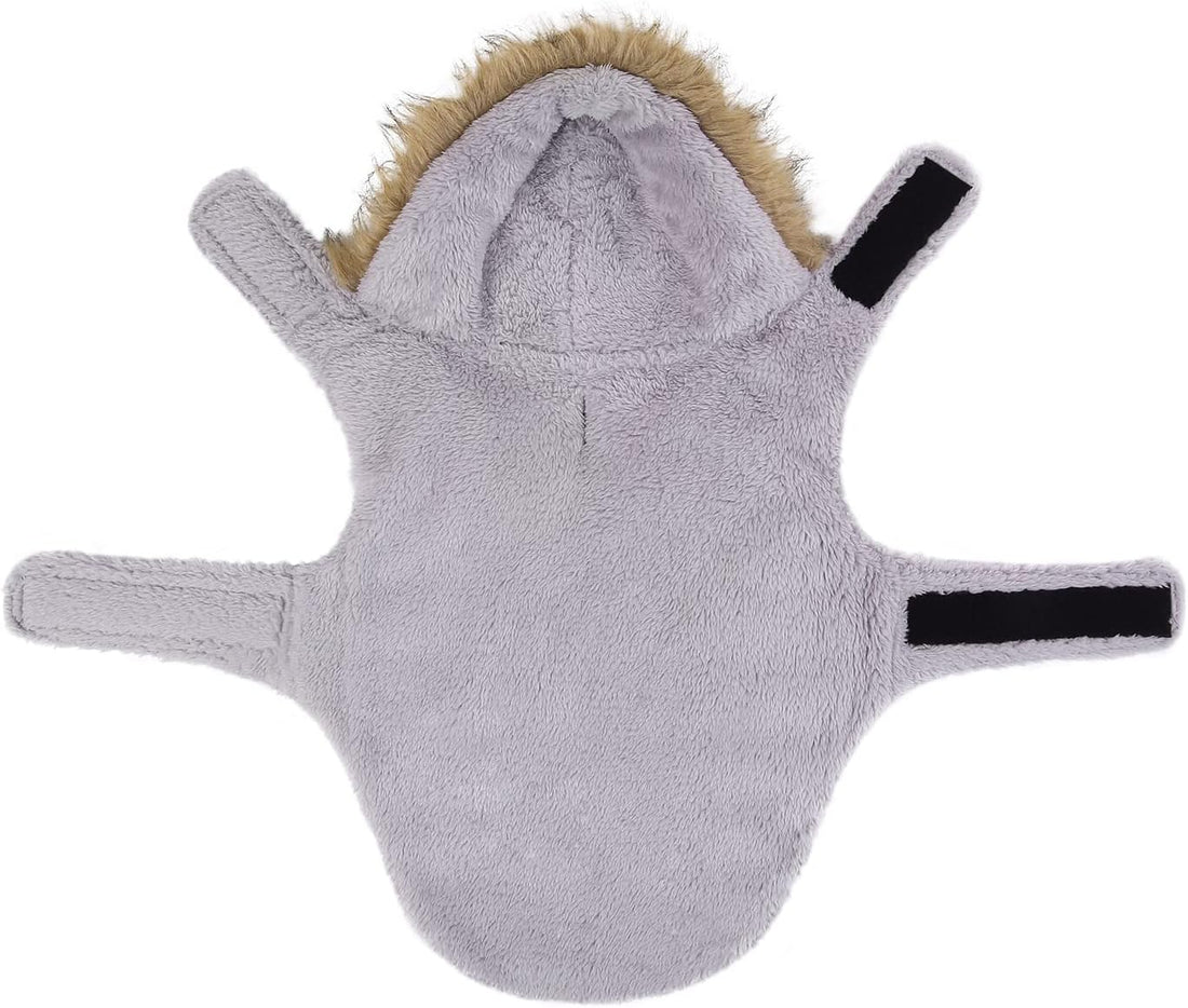 HDE Dog Puffer Jacket Fleece Lined Warm Dog Parka Winter Coat
