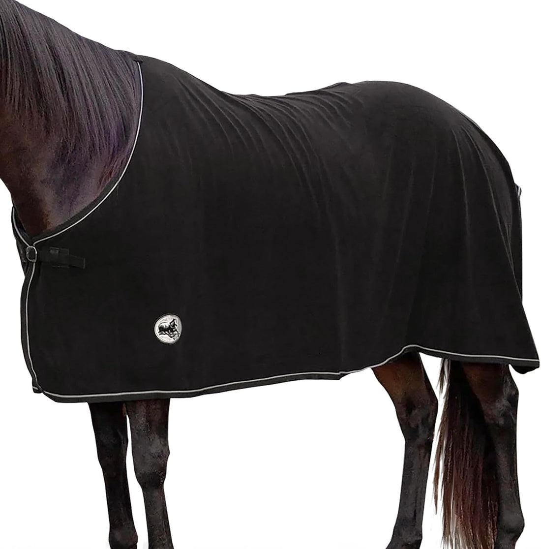 Jeffers Standard Neck Fleece Cooler for Horses, 81" - Black