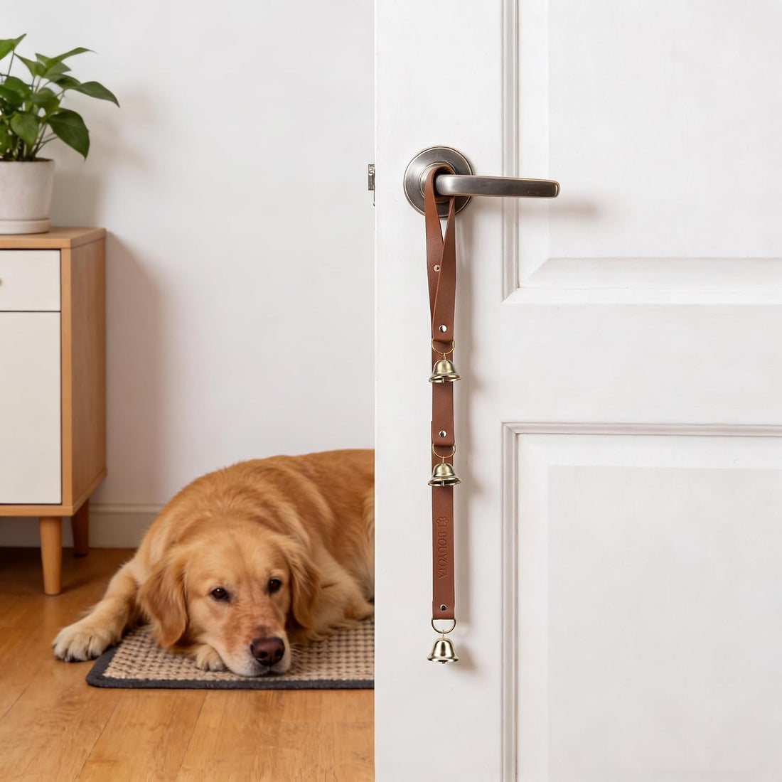 Leather Dog Door Bells, Dog Door Bells for Potty Training