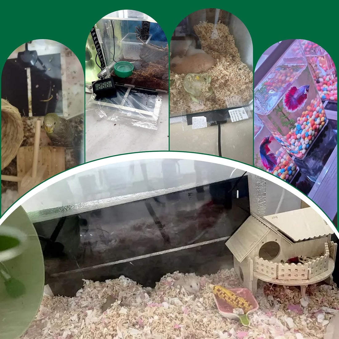 Reptile Heating Mat for Amphibians Tortoises Gecko Snake,Under Tank
