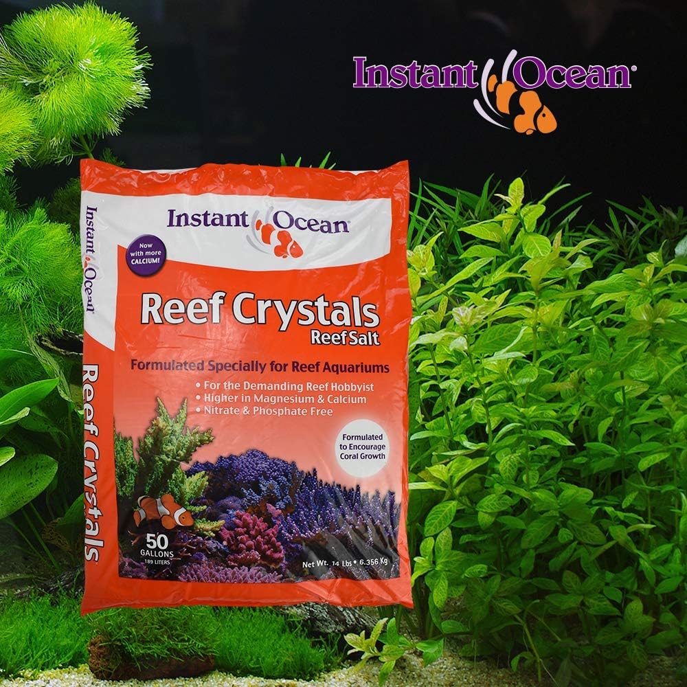 Instant Ocean Reef Crystals Reef Salt for Reef Aquariums, 50 Gallons