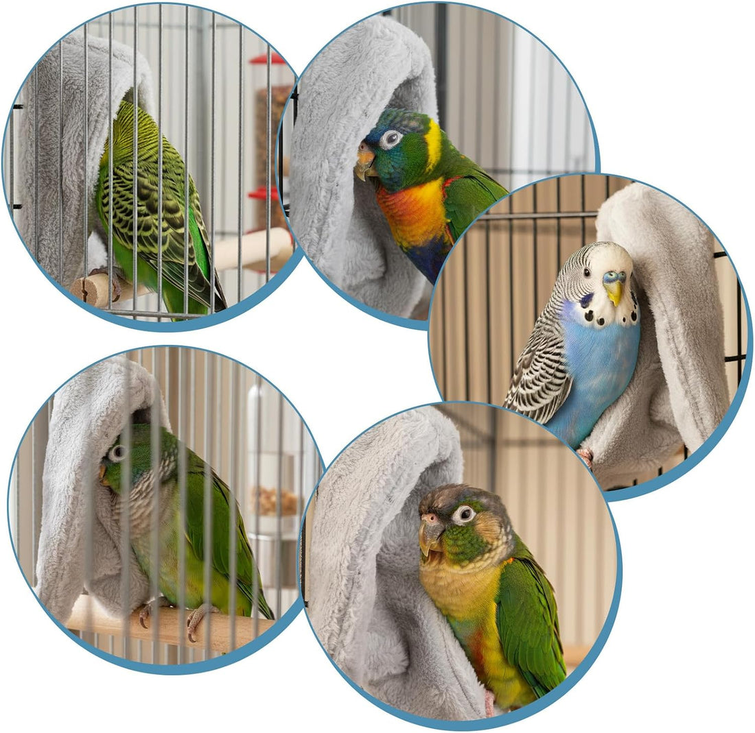 Xyembu Comfort Corner Fleece Bird Blanket for Cage Cuddle Nest