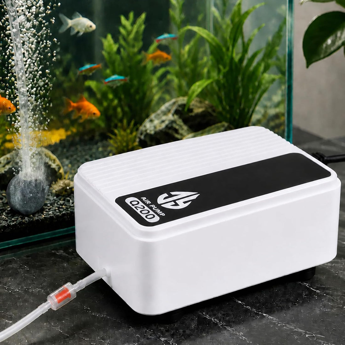 Aquarium Air Pump, Quiet Powerful Fish Tank Air Pump