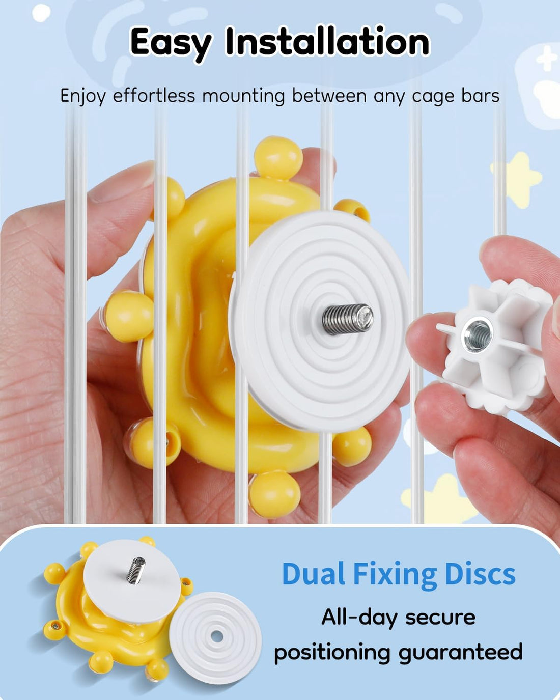 Pawfly 2 Pcs Bird Toys for Parakeets