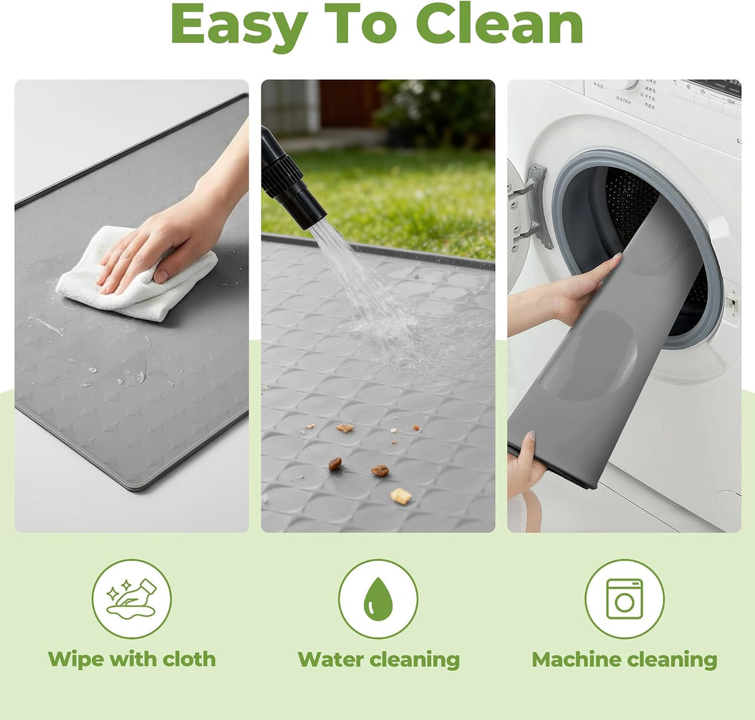 Dog Food Mat for Floors Waterproof