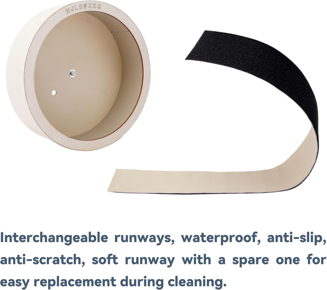 12 inch Wall Mount Wooden Hamster Wheel,Removable Washable Track