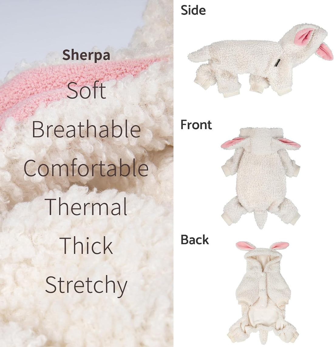 Fitwarm Halloween Sheep Dog Costumes