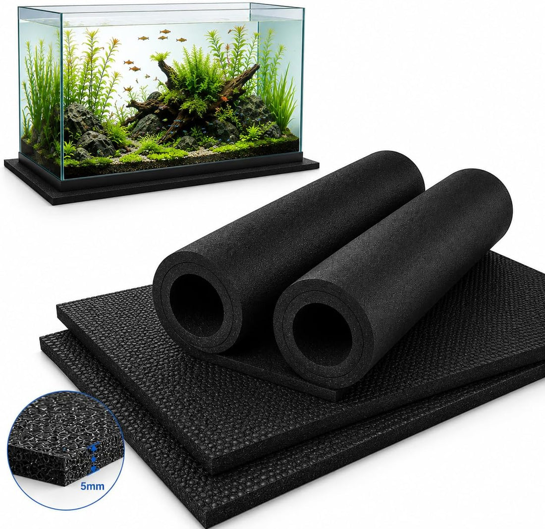2 PCS Aquarium Foam Pad, 18 x 36 in, 5mm Fish Tank Leveling Mat