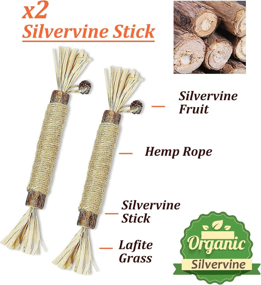 Kidpet 12 Pack Catnip & Silvervine Cat Toys — Organic Catnip Balls