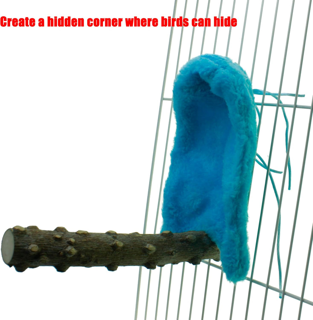 Corner Fleece Bird Blanket Cozy Bird Bed Warmer Parrot House Cage